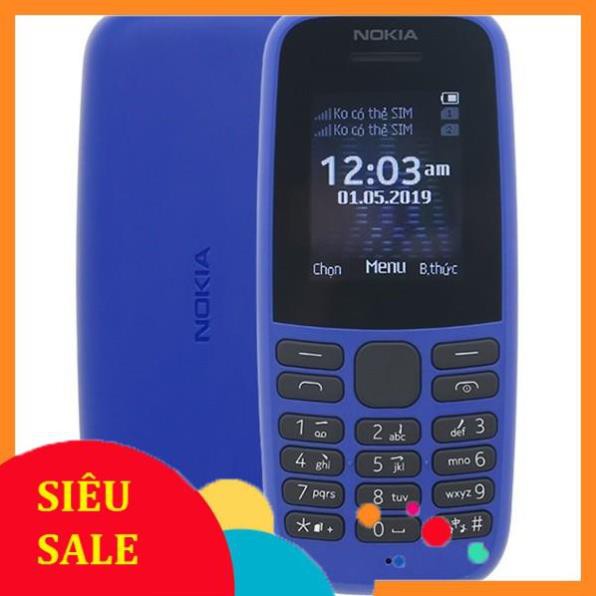 Free Ship - Hàng Loại Một Điện thoại Nokia 105 (1 sim) - Hàng chính hãng