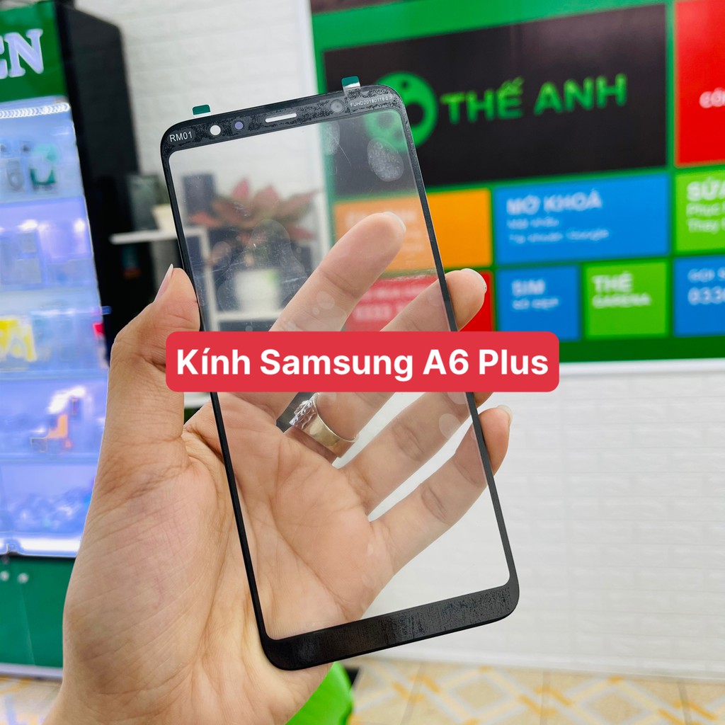 Mặt kính ép Samsung A6 Plus / kính ép Samsung a6 Plus