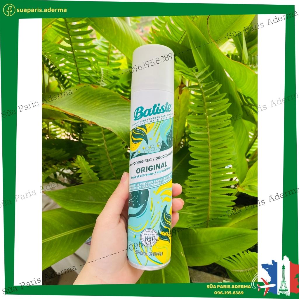 Dầu gội đầu khô Batiste 200ml - Hàng Có Bill - Giúp Mái Tóc Suôn Mượt Bồng Bềnh