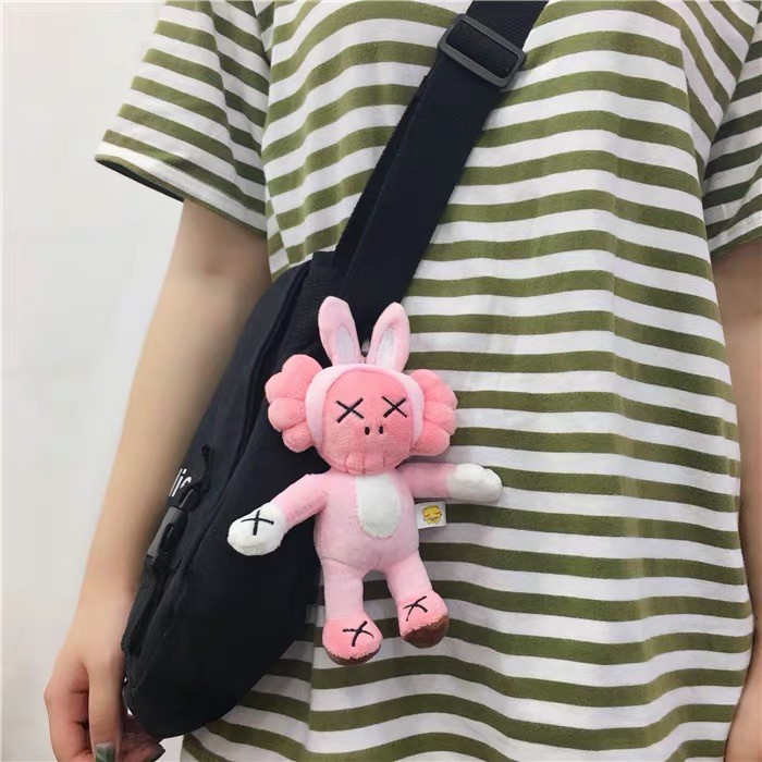 【24h delivery】W&G  Fluffy doll bag pendant sesame street key chain web celebrity personalized cute student schoolbag accessories handbag pendant