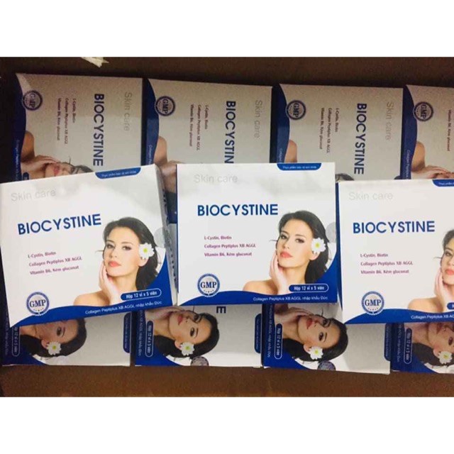 BIOCYSTINE  viên uống HỖ TRỢ GIẢM MỤN ĐẸP DA TÓC