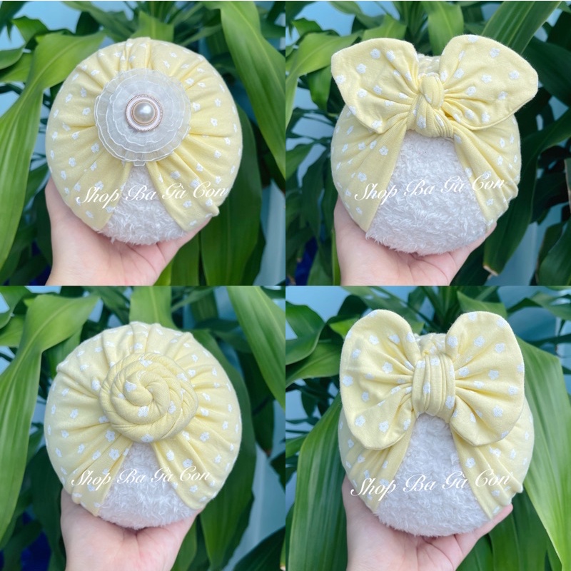 Mũ turban cho bé
