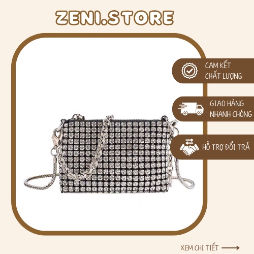 Túi wang mini đính đá Túi xách wang đeo chéo dự tiệc - ZENI.STORE