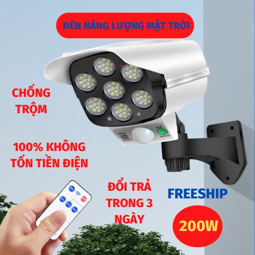 Đèn Năng Lượng Mặt Trời Mô Hình Camera Chống Trộm, Đèn Duy Thắng