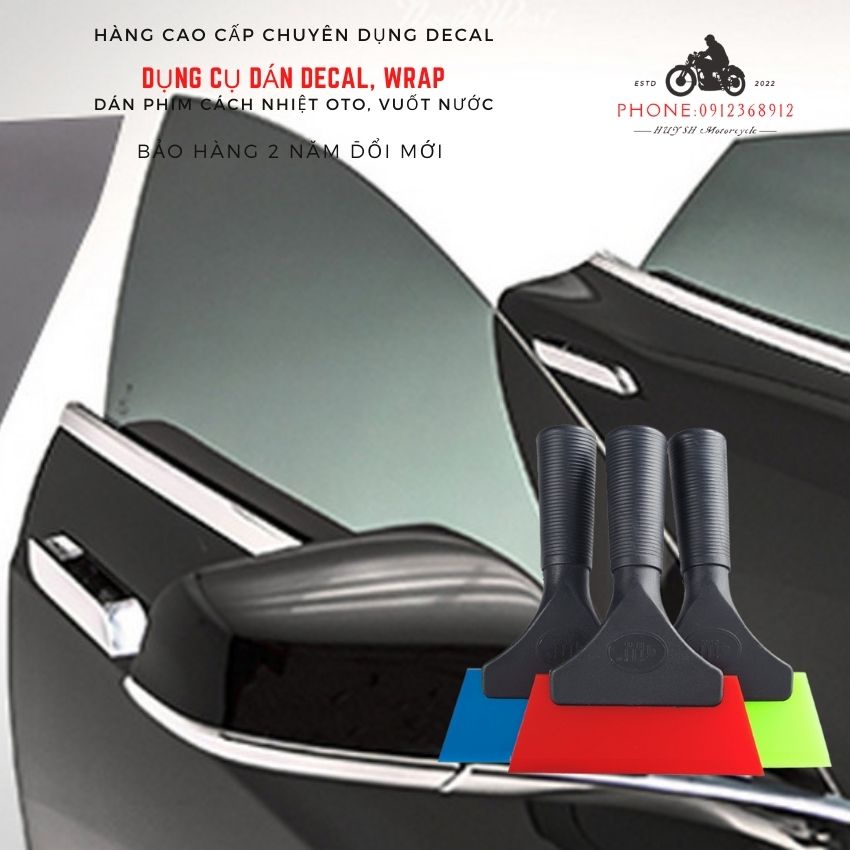 Dụng cụ dán phim cách nhiệt -Gạt Dán Decal, Wrap - Tay Cần Nhựa
