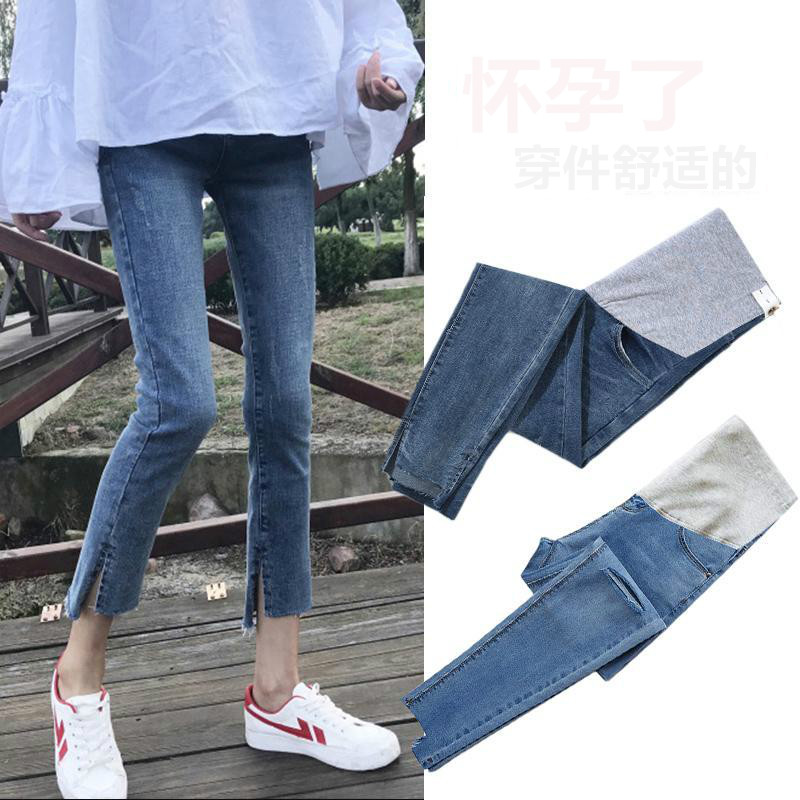  Quần Jeans Lưng Cao Thời Trang Cho Mẹ Bầu