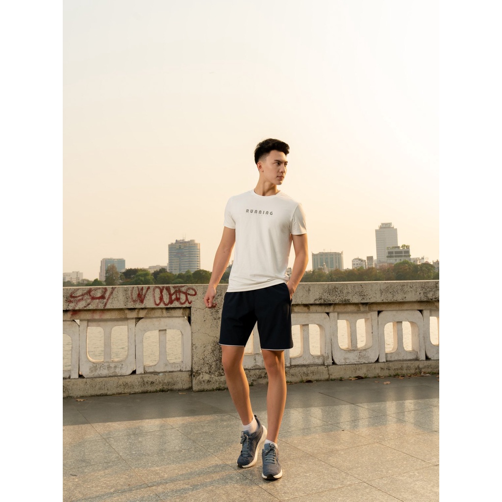 Quần short nam thể thao YODY SPORT phối sườn trẻ trung năng động SQM5005