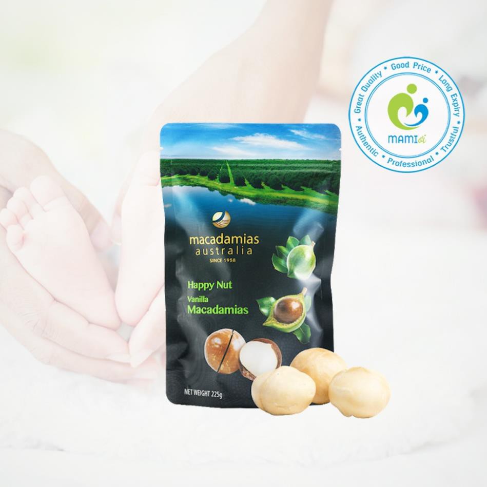 Hạt macca (225g) nguyên vỏ giúp đẹp da, giảm cholesterol, tốt cho tim mạch Macadamias Australia, Úc