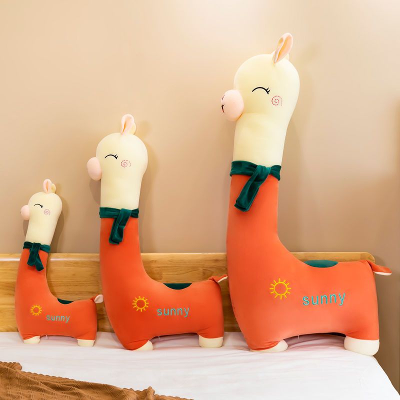 Gối Ôm Hình Lạc Đà Alpaca Nhồi Bông Cỡ Vừa / Dài Dành Cho Học Sinh