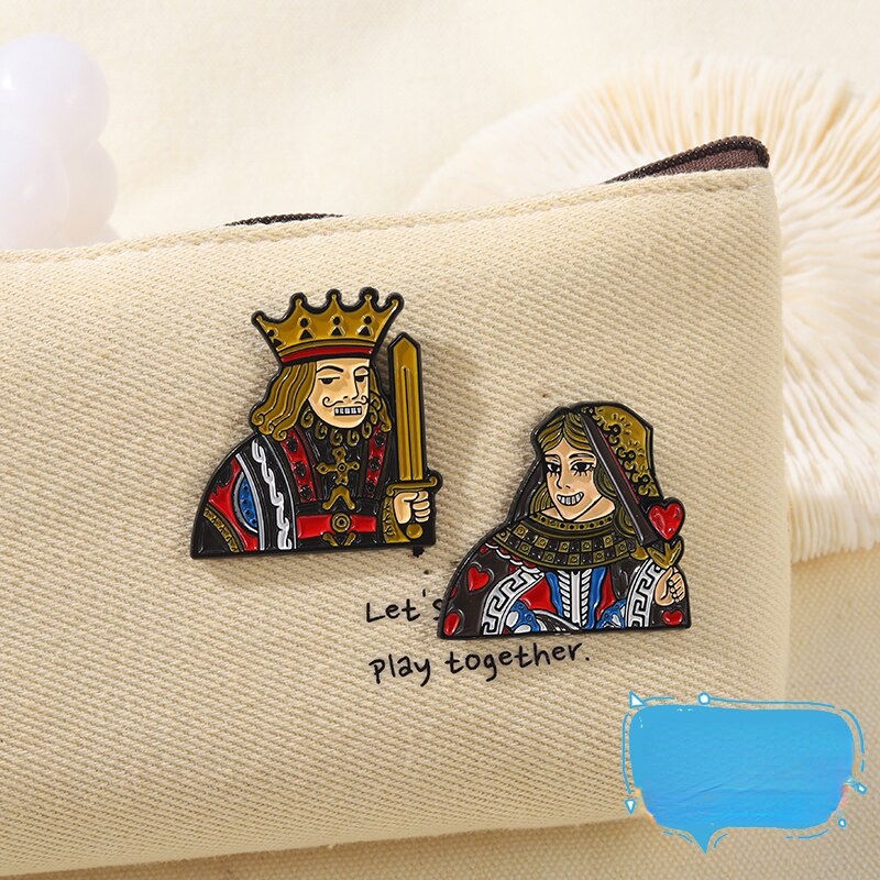 Huy Hiệu Cài Áo Hình Lá Bài Poker Sáng Tạo