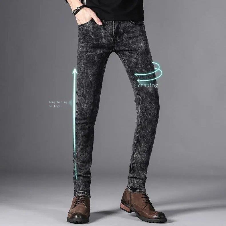 Quần jeans Nam Dáng Ôm Co Giãn Thời Trang