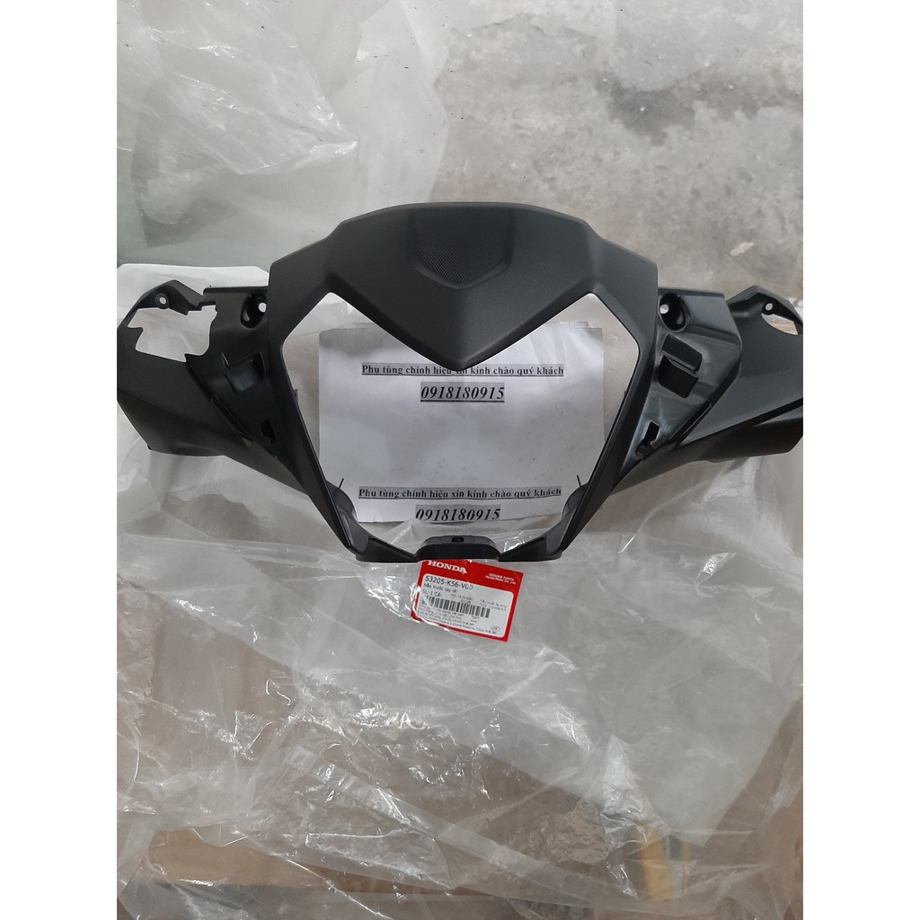 Nắp trước tay lái ốp pha winner v1 màu đen honda