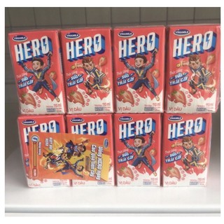 Combo 6LỐC SỮA TRÁI CÂY HERO VỊ  CAM- HỘP 110ML
