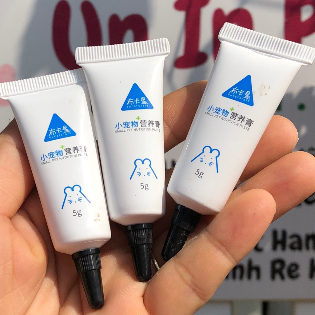 Gel dinh dưỡng BUTCATSTATE cho hamster tuýp dùng thử 5g đồ ăn siêu dinh dưỡng