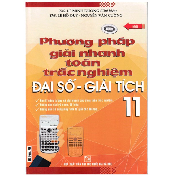 Sách - Phương Pháp Giải Nhanh Toán trắc Nghiệm Đại Số - Giải Tích 11 - Lê Minh Dương