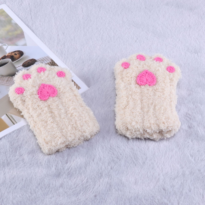 Găng Tay Bông Hình Móng Vuốt Gấu Hoạt Hình Hóa Trang Halloween