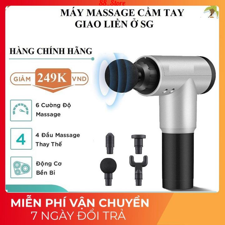 ⚡️𝐅𝐑𝐄𝐄 𝐒𝐇𝐈𝐏⚡️ Máy massage cầm tay trị đau nhức toàn thân máy mát xa cổ vai gáy 6 chế độ tăng mạnh dần bảo hành 6 tháng