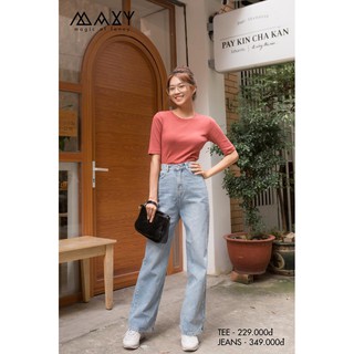 QUẦN - CULOTTES JEAN - Jean ống suông, lưng cao hack dáng