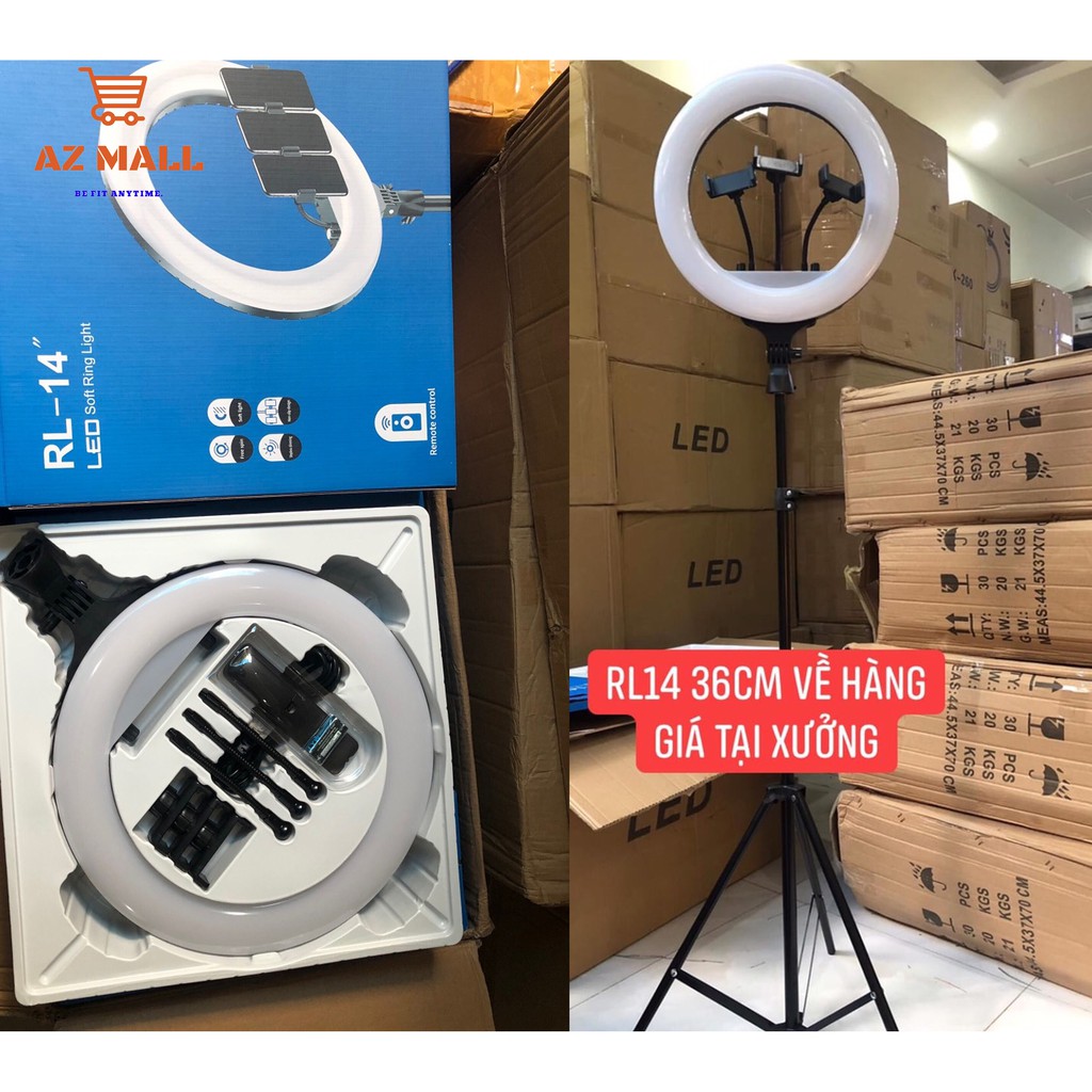 Đèn Livestream dùng trong hỗ trợ Bán hàng, Makeup, Spa, Studio RL 14(36cm), RL18(45cm) RL21(54cm) Hàng cao cấp | BigBuy360 - bigbuy360.vn