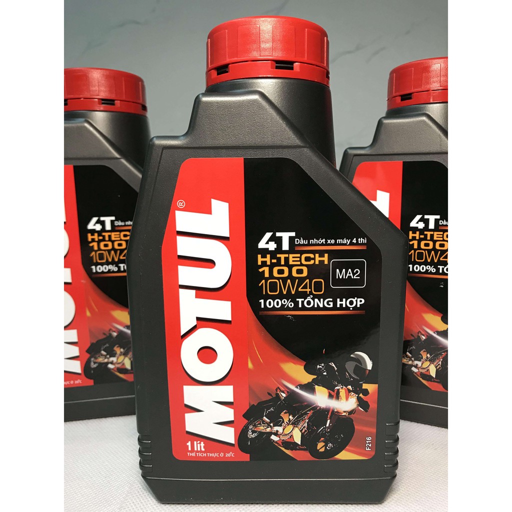 Nhớt Xe Số Motul H-Tech 100 10W40 1L 100% Tổng Hợp