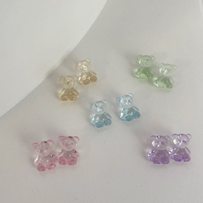 Khuôn silicone làm trang sức hình 8 con gấu DIY