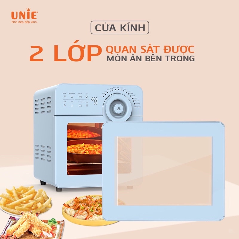 [Chính Hãng] Nồi chiên không dầu 14,5 lít đa năng cao cấp UNIE BLUESKY, lỗi 1 đổi 1, bảo hành 24 tháng toàn quốc