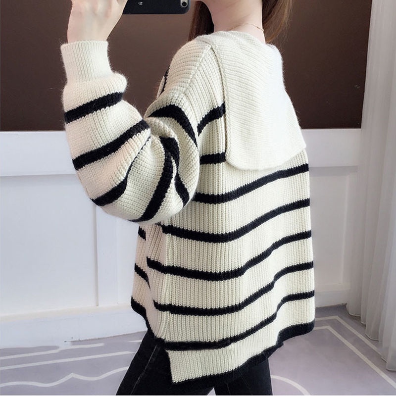 Áo len dài tay cổ tròn thời trang Hàn Quốc dành cho nữ