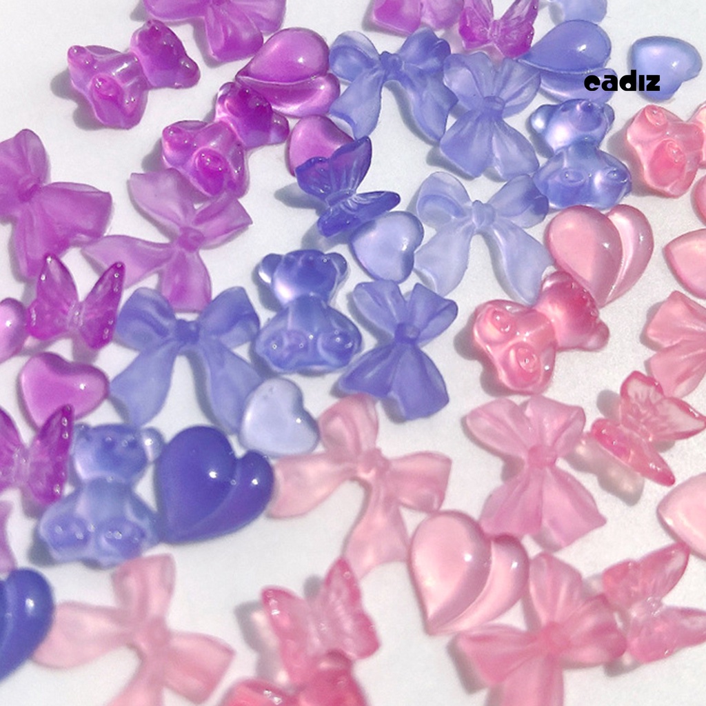 1 Hộp Phụ Kiện Trang Trí Móng Tay Nghệ Thuật 3D Màu Sắc Sống Động Dễ Phối Đồ Cho Nữ