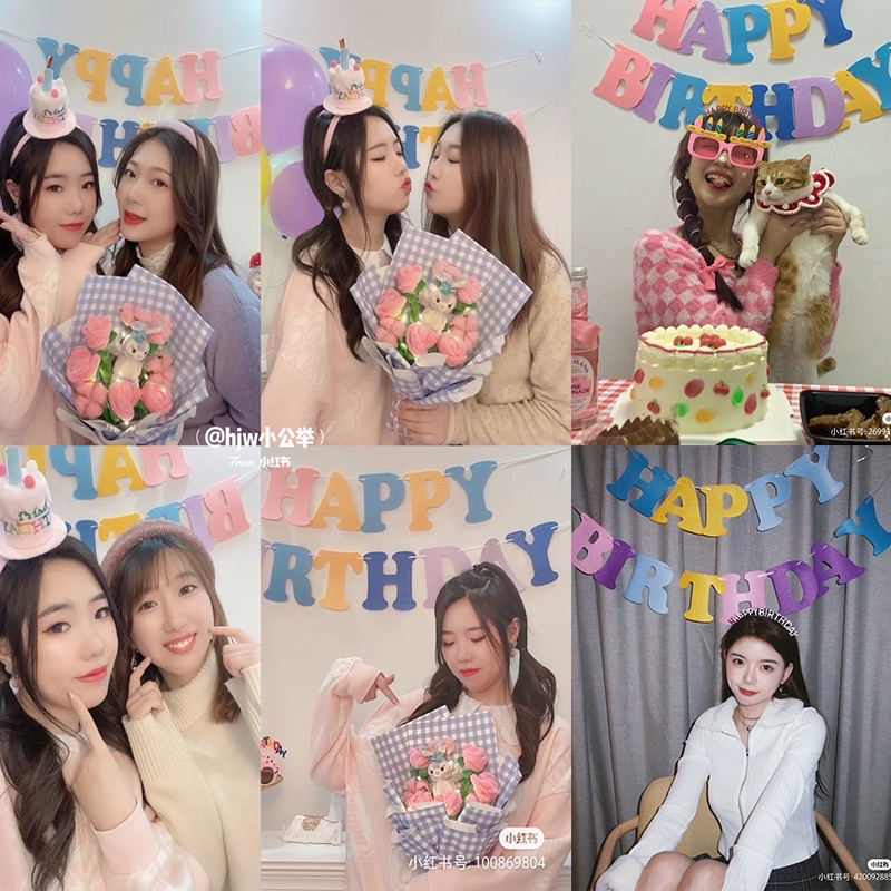 Dây Chữ Happy Birthday Trang Trí Sinh Nhật Hàn Quốc