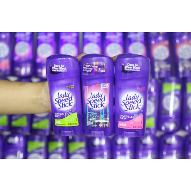 LĂN KHỬ MÙI CHO NỮ LADY SPEED STICK INVISIBLE DRY  