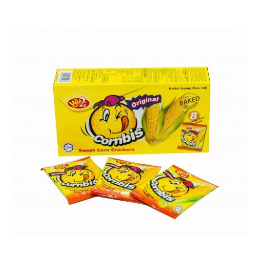 Bánh Bắp Cornbis Win2 Sweet Corn Crackers (Hộp 144g)