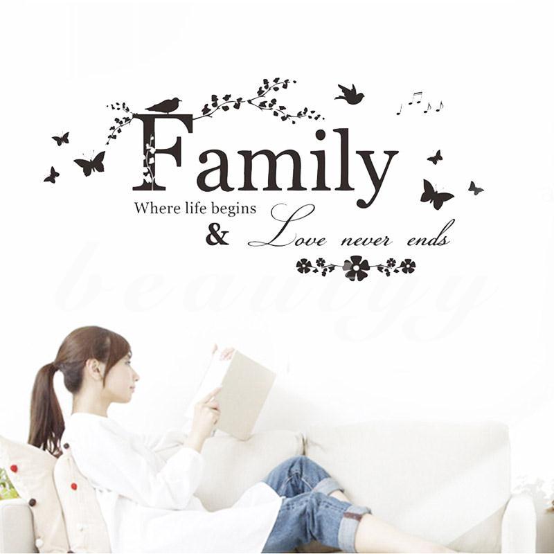 Decal dán tường chủ đề gia đình