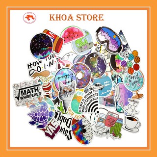 Sticker graffiti VSCO hot nhất chống nước hình dán xe vali laptop mũ bảo hiểm bàn học nhạc cụ ván trượt