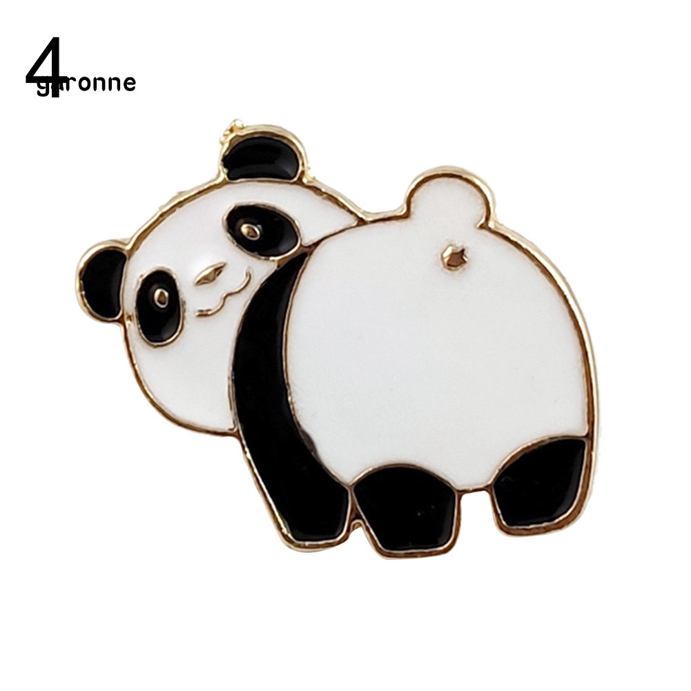 GA_Cute Cartoon Animal Ass Enamel Brooch Pin Backpack Hats Metal Badge Jewelry
