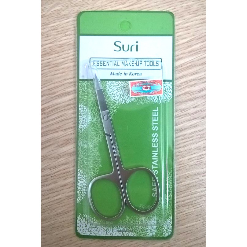 Kéo cắt tỉa lông mày, lông mũi Suri Safe Stainnless Steel Hàn Quốc.