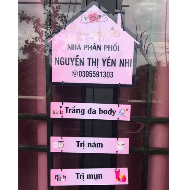 BẢNG HIỆU MICA nhiều tầng 4 thanh cho tiệm Nail - Makeup - Spa - Nối Mi- Hair Salon -Mỹ Phẩm - Phụ Kiện - Trà Sữa..