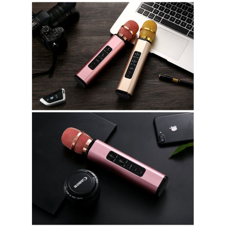 Micro Kèm Loa Bluetooth Hát Karaoke K6