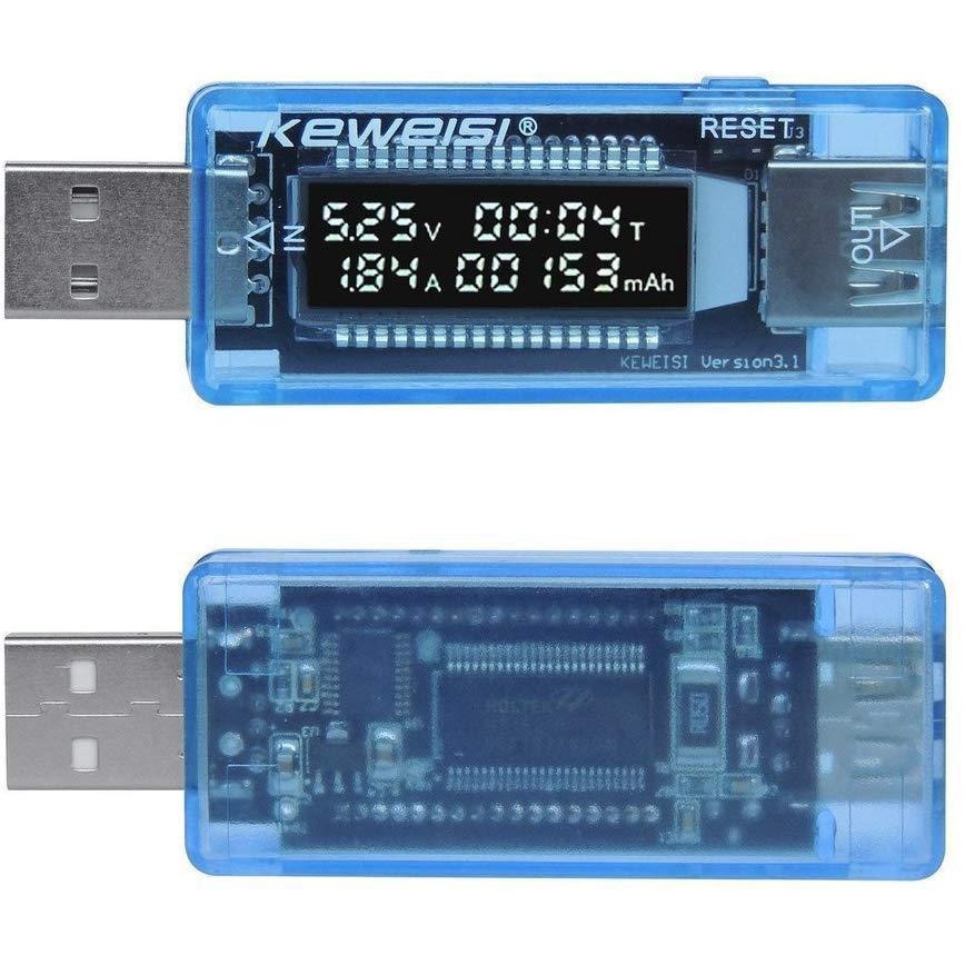 USB test / kiểm tra đo dòng điện, điện áp type C to type C USB to USB  PD QC 4.0 QC 3.0  KEWEISI KWS-1802C