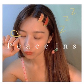 Kt01 - kẹp tóc tóc trái cây - peace store