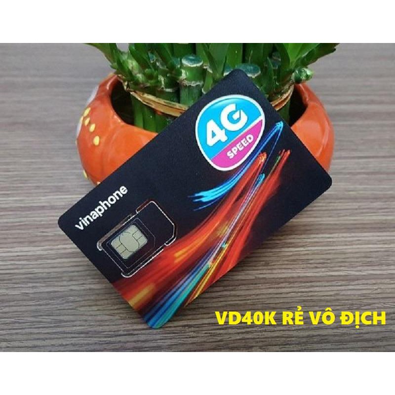 SIM NGHE GỌI VÀ VÀO MẠNG TỐC ĐỘ ĐỘT PHÁ SIM 4G VINA VD40K INTERNET THẢ GA