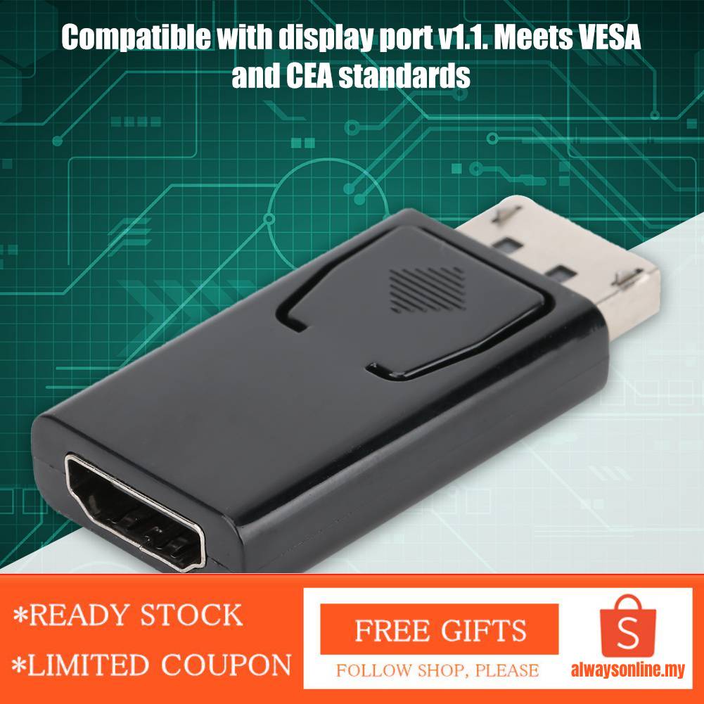 Giắc Chuyển Đổi Từ Cổng Display Port Sang Đầu Hdmi Dp Cho Pc Laptop Hdtv