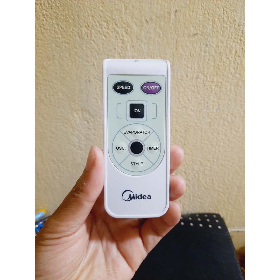Remote Điều khiển quạt hơi nước, điều hòa Midea AC120-15F- Hàng mới Chính hãng công ty 100% tặng kèm Pin