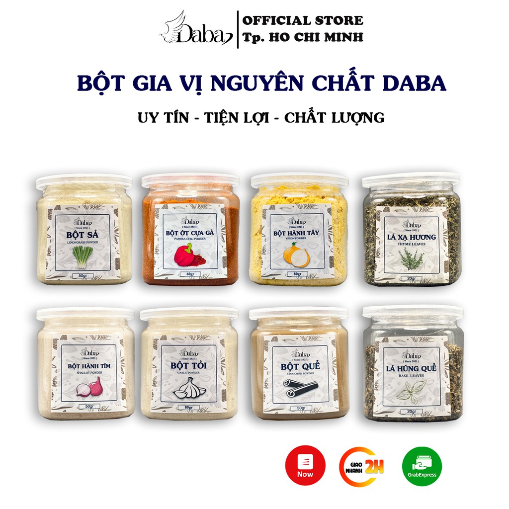 Các Lọai Bột Gia Vị Cho Mẹ và Bé ( Tỏi Hành Quế Sả Ớt Gừng Xạ Hương Húng Quế ) Gia vị ăm dặm cho bé, Du lich dã ngoại