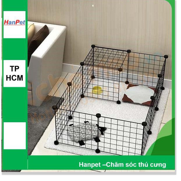 D HP- Miếng ghép vạn năng 35x35cm - lắp ghép chuồng mèo, quây chó, làm kệ trang trí