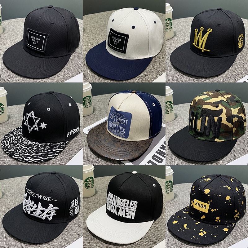 Phong Cách Ins♤❀◆Mũ Lưỡi Trai Vành Phẳng Phong Cách Hip Hop Hàn Quốc Thời Trang Mùa Hè Cho Nam Và Nữ
