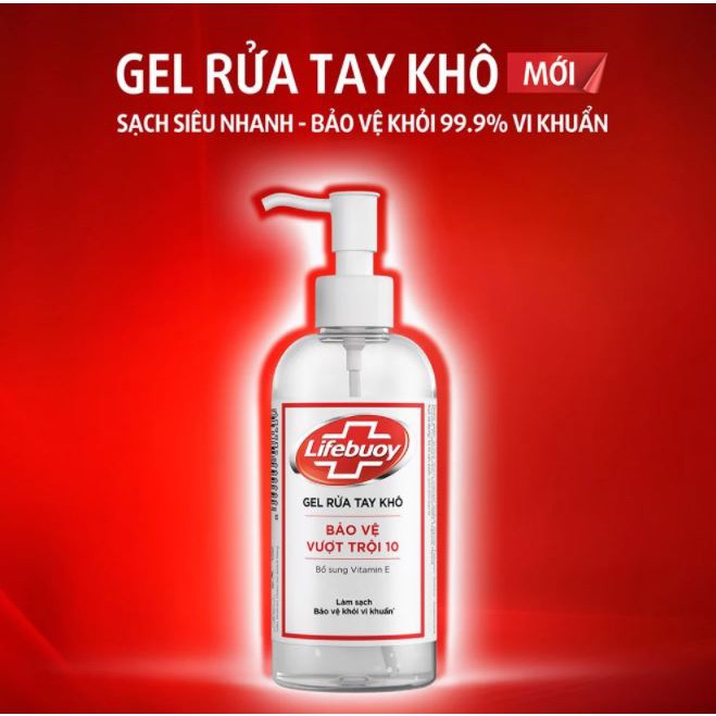 Gel Rửa Tay Khô Lifebuoy Bảo Vệ Vượt Trội 10 | BigBuy360 - bigbuy360.vn