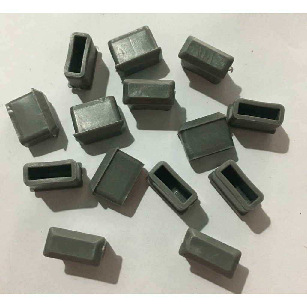 Combo 100 nút bịt sắt hộp 13x26 nhựa đen dùng bịt trong ống sắt hộp trụ hàng rào chân ghế cây phơi