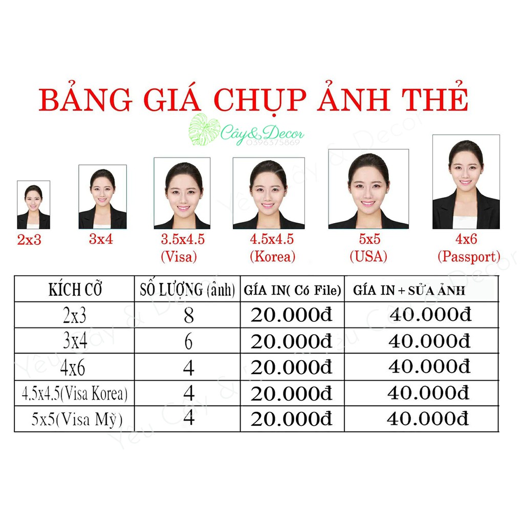 Bảng giá chụp ảnh 4x6 bao nhiêu tiền cập nhật mới nhất 2024 tại Hà Nội