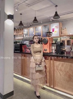 Chân váy voan 6 tầng