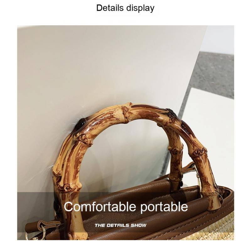 Túi Cói Đeo Chéo Nhỏ Xinh Phong Cách Thời Trang Mùa Hè 1776#